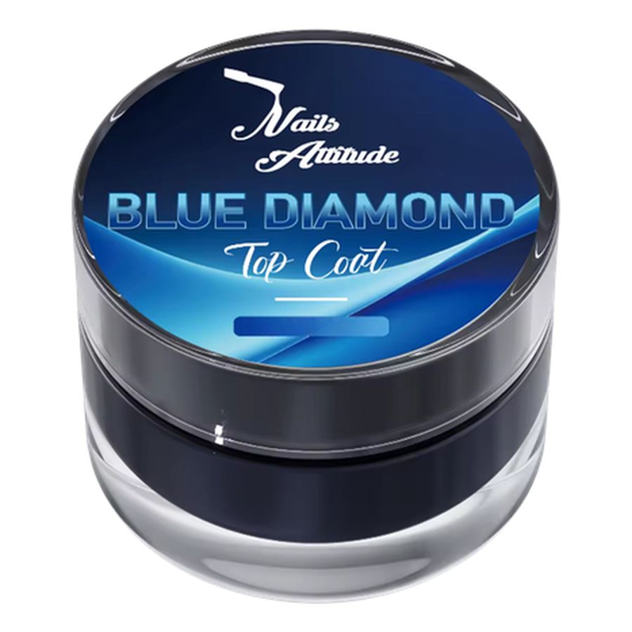Blue Diamond Top Coat – Blooming Gel – Nails Attitude